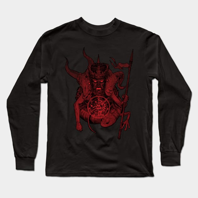 Dictionnaire Infernal: Asmodeus (2022 Red Variant) Long Sleeve T-Shirt by Cyborg One